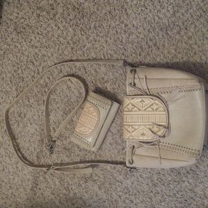 Trinity ranch purse with matching wallet.
